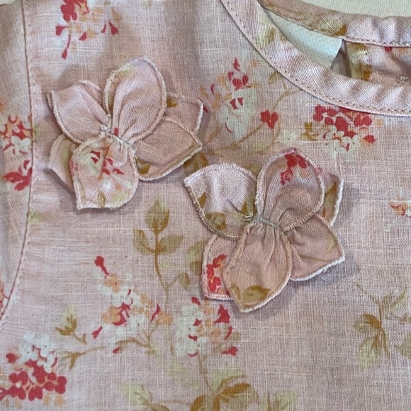 Vintage LIZ CLAIBORNE girls dress • size 3T • pink floral dress - Picture 4 of 14